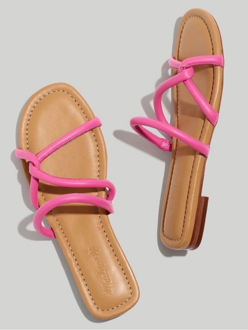 Madewell Amel Slide Sandals Raspberry Frosting Pink Size 9 Summer